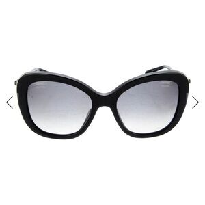 CHANEL Black Gradient Women's Sunglasses with pearls